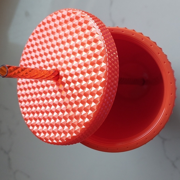 Starbucks Peach Orange Studded Tumbler Cold Cup Venti - Picture 5 of 7